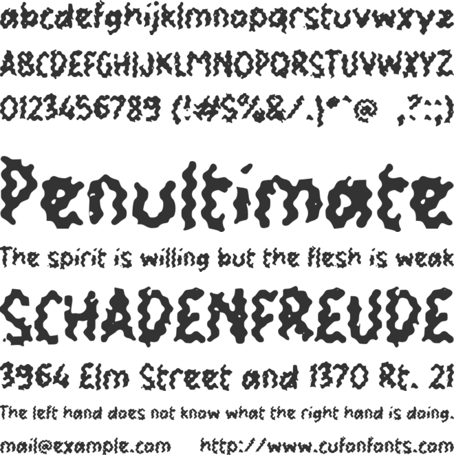 j Jikalo font preview