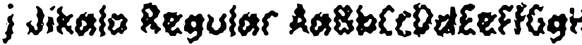 j Jikalo Regular font