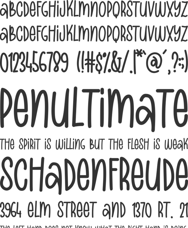 Tropic Jungle font preview