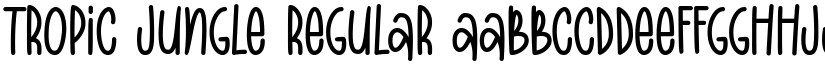 Tropic Jungle Regular font