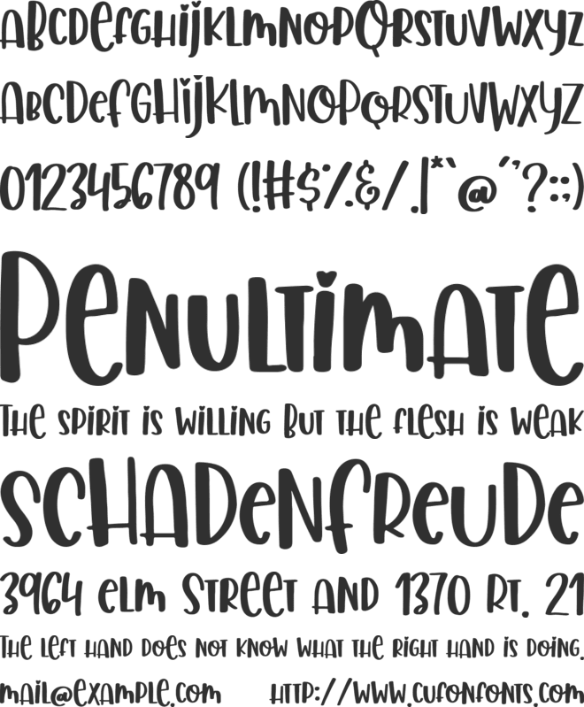 Liontin Heart font preview