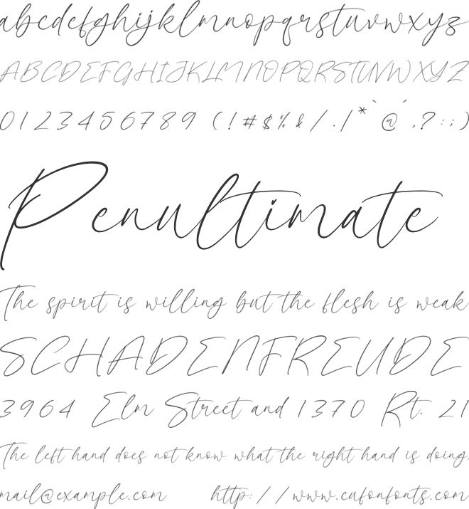 Qarlesya font preview