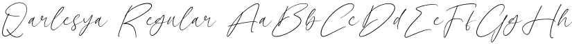 Qarlesya Regular font