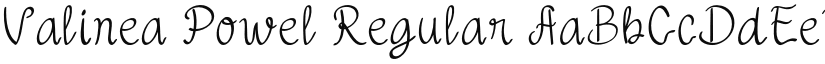 Valinea Powel font download