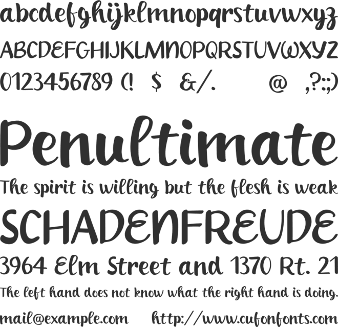 Stephen Smith font preview