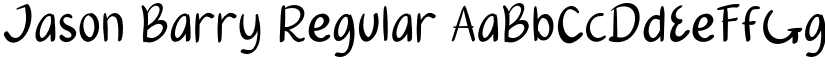 Jason Barry Regular font