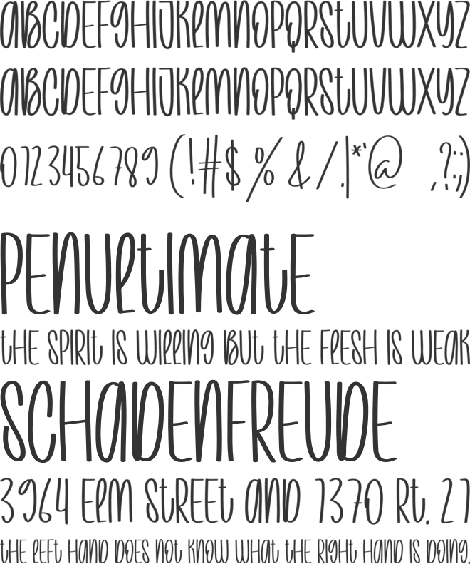 Twilight Christmas font preview