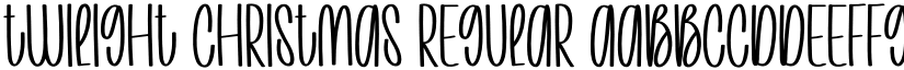 Twilight Christmas Regular font
