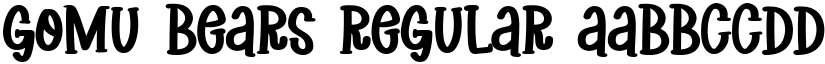 Gomu Bears Regular font