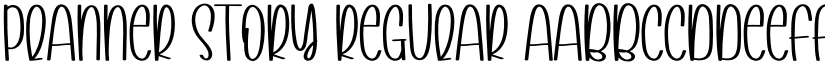 Planner Story Regular font