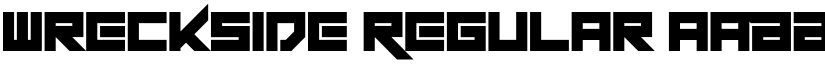 Wreckside Regular font