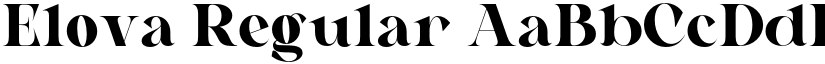 Elova Regular font