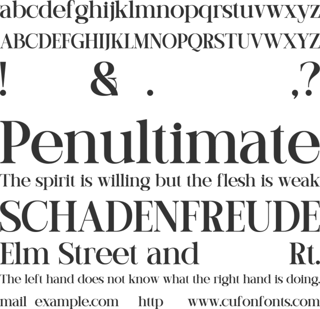 Early Lunar font preview