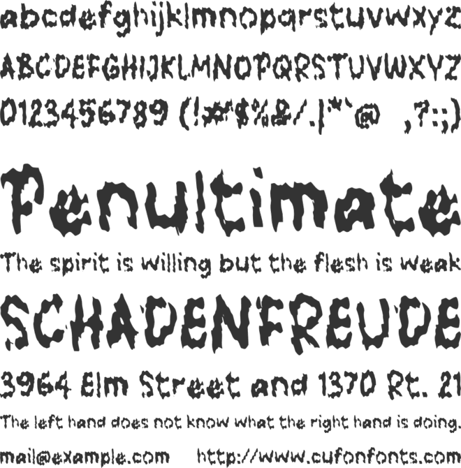 j Jelex font preview