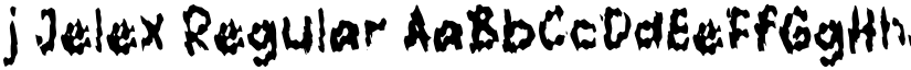 j Jelex Regular font