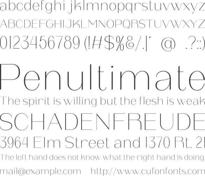 Chesalova font preview