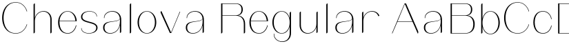 Chesalova Regular font