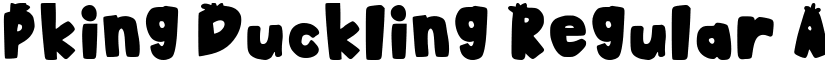P.King Duckling font download