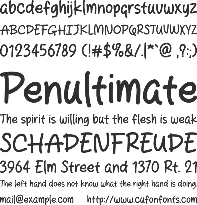 Catways font preview