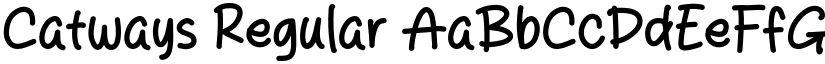 Catways Regular font