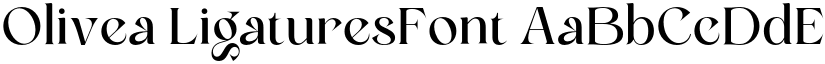 Olivea LigaturesFont font