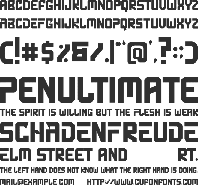 Anchox Sport font preview
