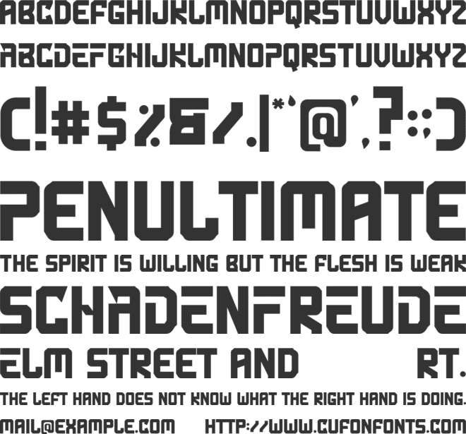 Anchox Sport font preview