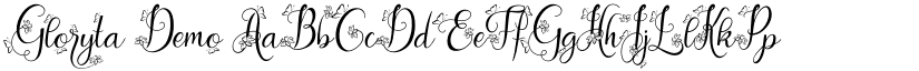 Gloryta Demo font