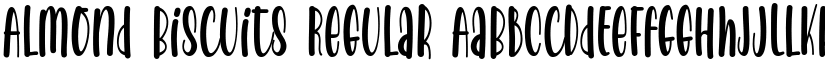 Almond Biscuits Regular font