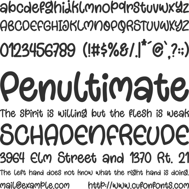 Winter Feast font preview