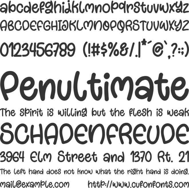 Winter Feast font preview