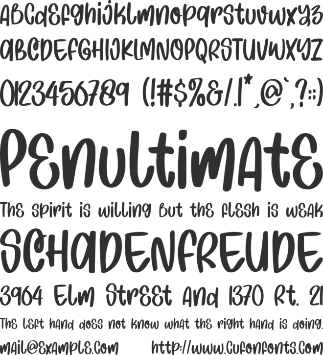 Easy Messy font preview