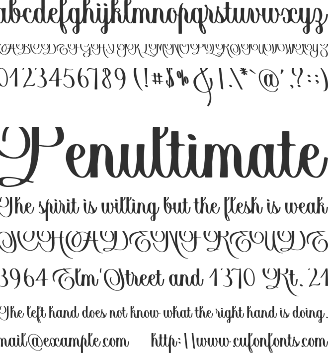 Crafty For You font preview