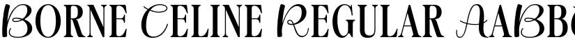 Borne Celine Regular font