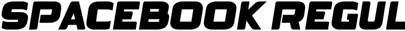 SPACEBOOK Regular font