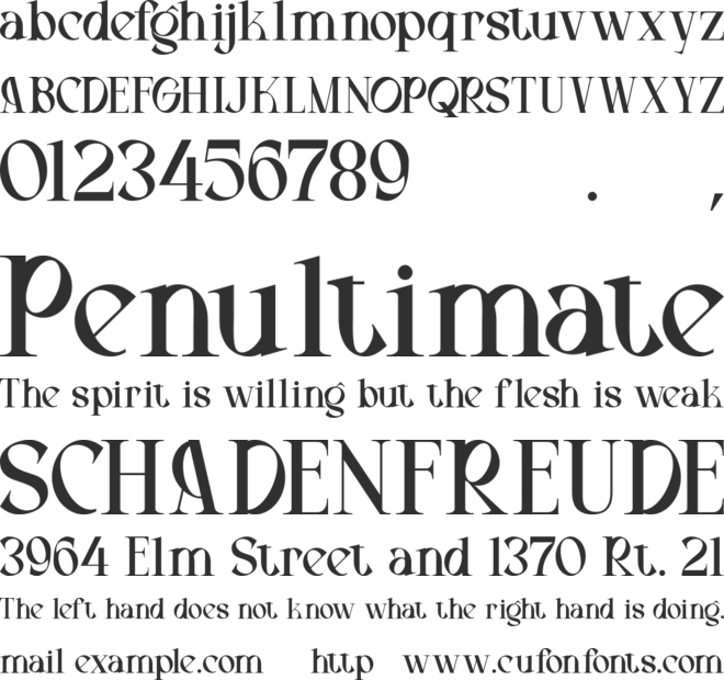 Macengie font preview