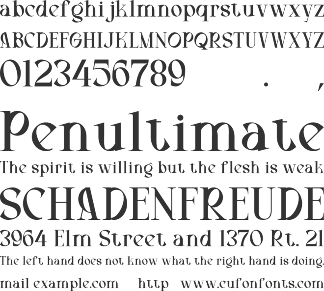 Macengie font preview