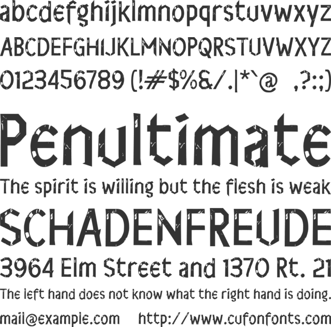 j Jurigen font preview