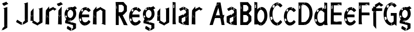 j Jurigen Regular font