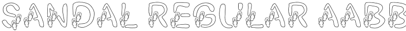 Sandal Regular font