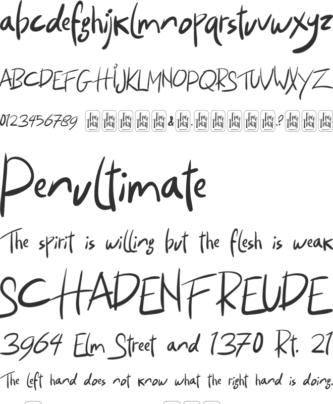Surpass Holiday font preview
