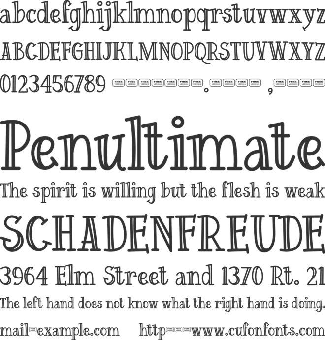 Storiffy Free Trial font preview