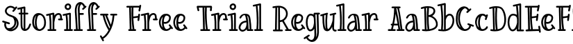 Storiffy Free Trial Regular font
