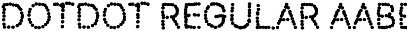Dotdot Regular font