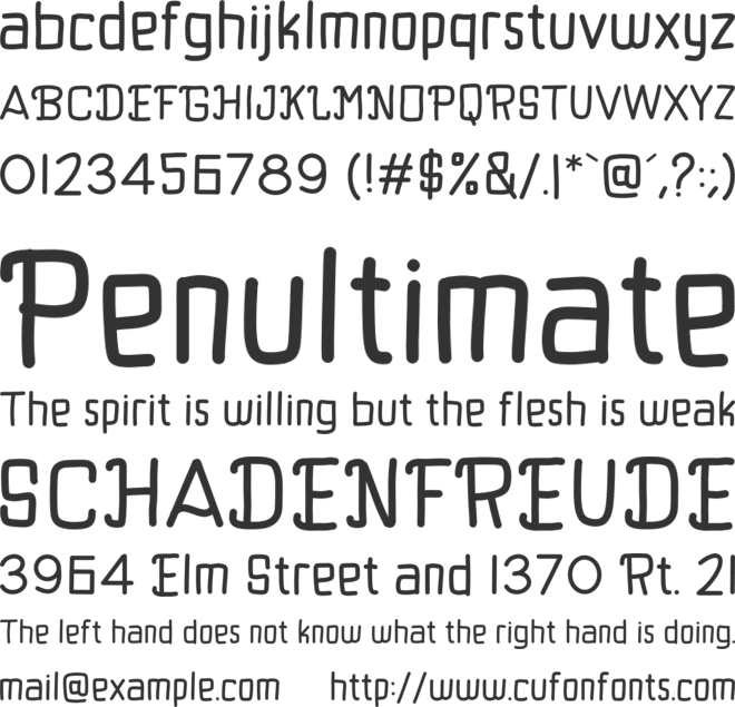 Blackcat font preview