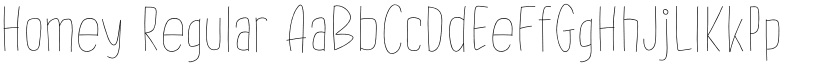Homey Regular font