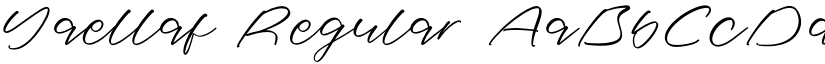 Yaellaf Regular font