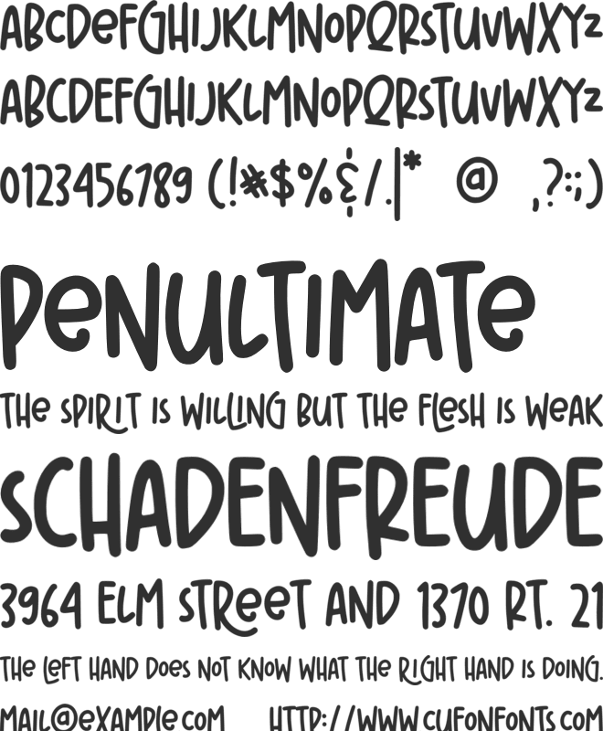 Brownist font preview