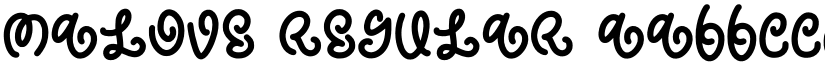 Malove Regular font