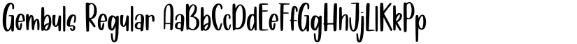 Gembuls font download